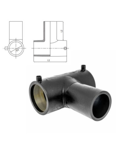TÉ 90° ÉLECTROSOUDABLE PN16