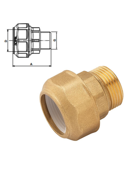 RACCORD DROIT ASTAFLO MALE