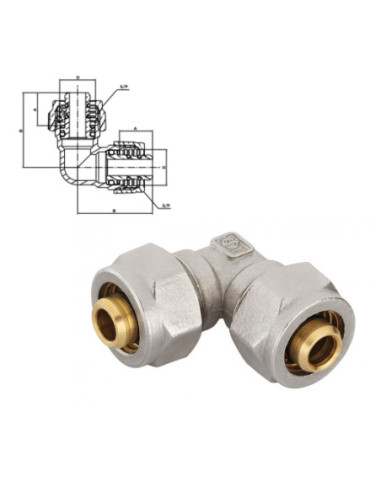 RACCORD COUDE À VISSER TT
