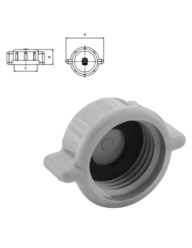 BOUCHON G1/2’’ FEMELLE AVEC JOINT PLAT