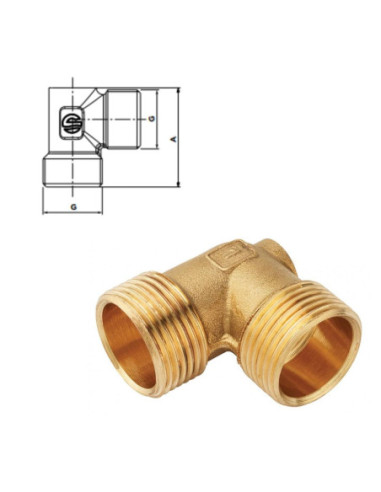 RACCORD COUDE MM PORTE PURGEUR