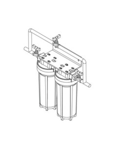 FILTRE A EAU DOUBLE 3/4" 2