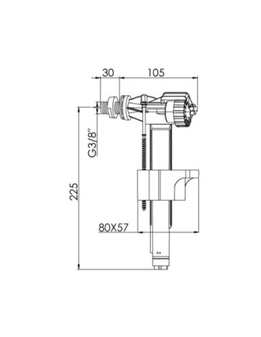 ROBINET FLOTTEUR SILENCIEUX EMBOUT LAITON
