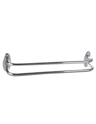 PORTE SERVIETTE DEUX BRANCHES CHROMEE