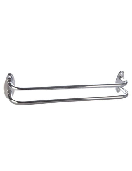 PORTE SERVIETTE DEUX BRANCHES CHROMEE