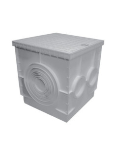 REGARD DE BRANCHEMENT EN PP 400X400 GRIS