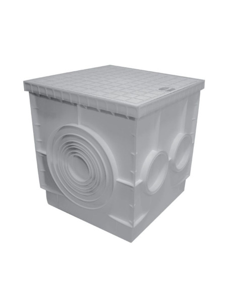REGARD DE BRANCHEMENT EN PP 400X400 GRIS