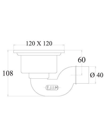 SIPHON SIPHOIDE PVC INOX 12X12