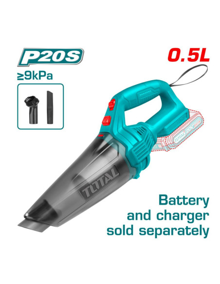 ASPIRATEUR 0,5L 20V 2AH S/BAT TVLI201261