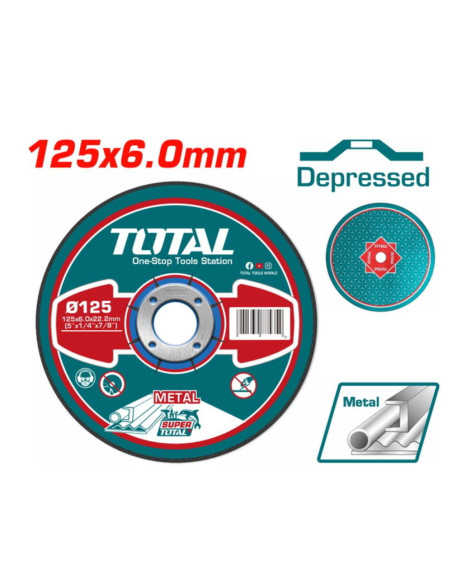 DISQUE A EBARBER Ø125MM 6MMX22,2MM TAC2231251