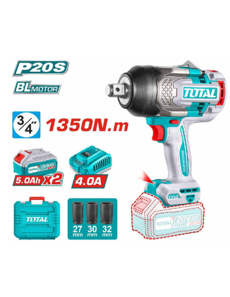 CLÉ A CHOC 1350NM 20V 2.5AH/CH TIWLI20135