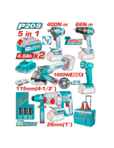 KIT OUTILLAGES ELECTRO-PORTATIF 2.4AH/CH TCKLI20592