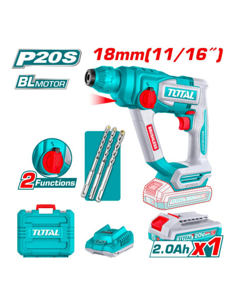 MARTEAU PERFORATEUR 20V 2AH/CH TRHLI201881