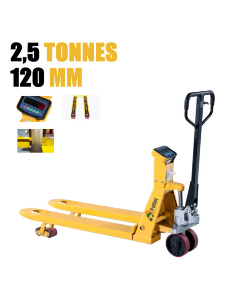 TRANSPALETTE PESEUR 2,5 AVEC IMPRRIMANTE WH-25ES