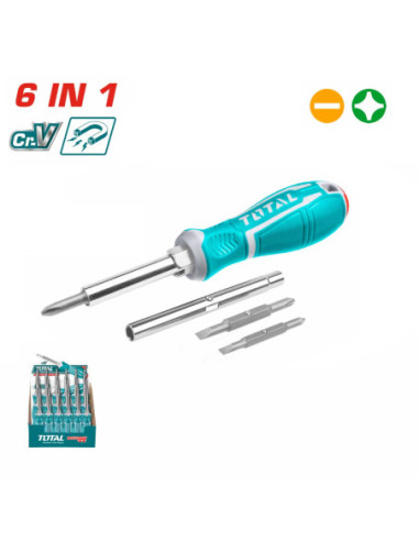 TOURNEVIS 6EN1 TOTAL THT2506076