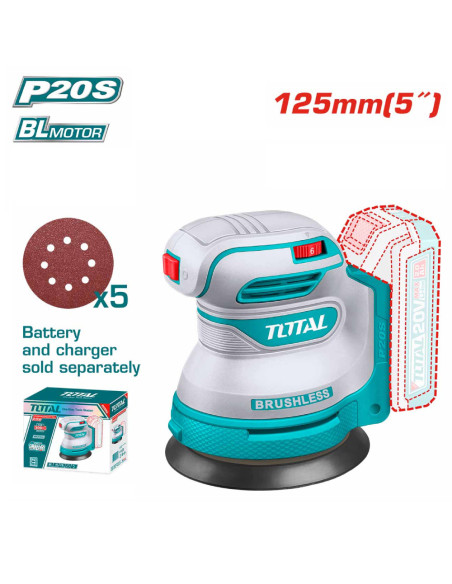 PONCEUSE ORBITAL 125MM 20V S/BAT TROSLI2002