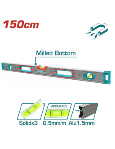 NIVEAU EAU 150CM MAGN TMT215028M