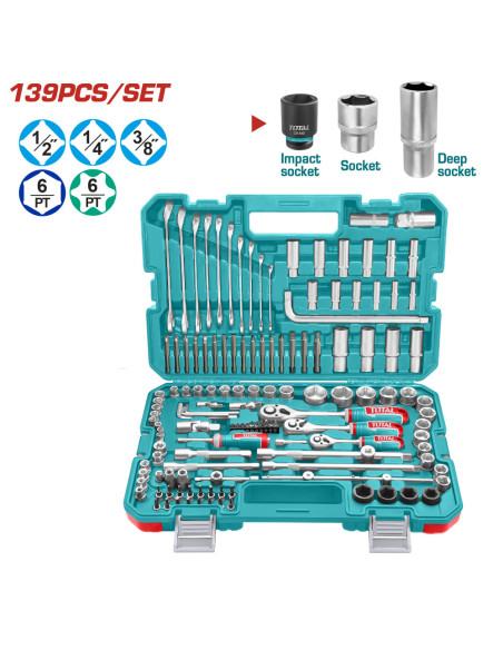 KIT OUTILS A MAIN 139PCS THKTHP21396