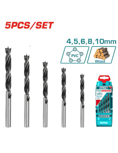 JX 5PCS MECHES BOIS 4-10MM TACSD7056