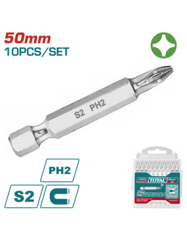 EMBOUTS TOURNEVIS PH2X50 TAC16PH223