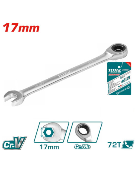 CLE MIXTE CLIQUET 17MM TCSPAR171