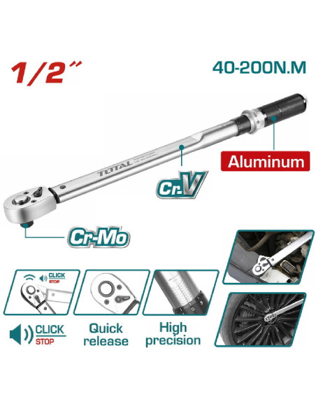 CLE DYNAMOMETRIQUE 1/2" THPTW200N2