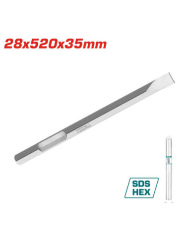 BURIN HEX PLAT 28X520MM TAC153428112