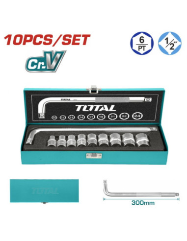 BOITE A DOUILLES 1/2" 10PCS THTL121101