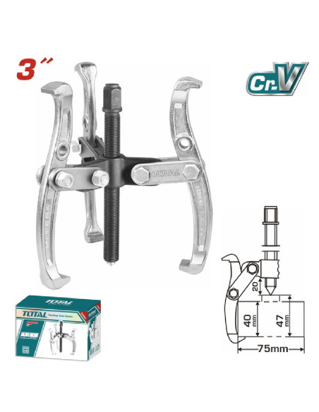 ARRACHE ROULEMENT 03 DOIGTS 3" ( 75MM) THTGP336