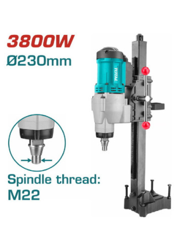 PERCEUSE A SOCLE DIAMANT Ø22 3800W TDDM38001