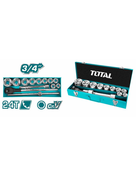BOITE A DOUILLES 3/4″ 15PCS THT341151