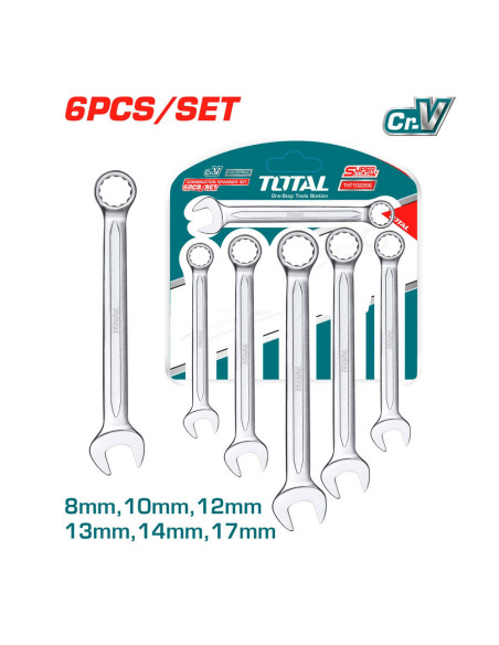 JX 06 CLES MIXTE DE 08-17MM THT102266