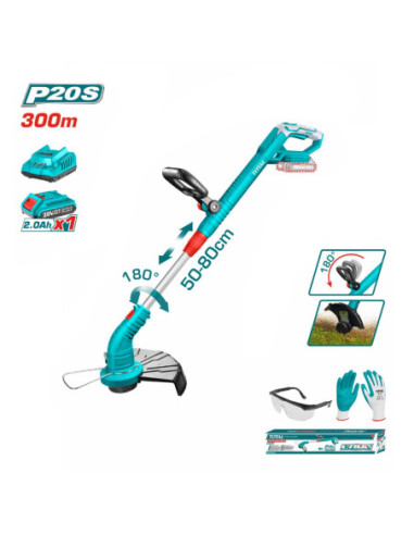 DEBROUSSAILLEUSE 30CM 20V 2AH/CH TGTLI20301