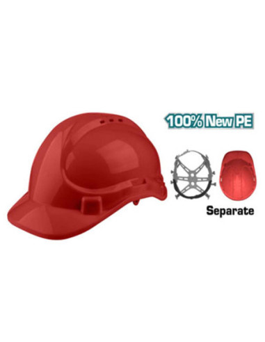 CASQUE PROTECTION ROUGE TSP2611
