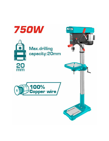 PERCEUSE A COLONNE Ø20 750W TDP207505
