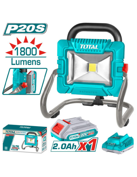 PROJECTEUR PORTABLE 20V 2AH/CH TWLI20258