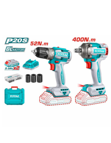 VISSEUSE+BOULONNEUSE 20V 2.2AH/CH TCKLI20271