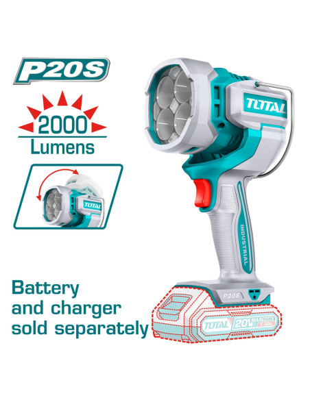 LAMPE DE TRAVAIL 20V 2AH S/B TWLI2088