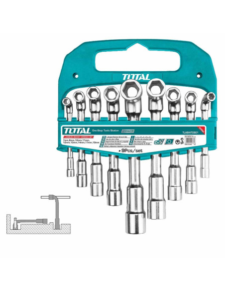 JEUX CLE PIPE 09PCS 7-19 TLASWT0901