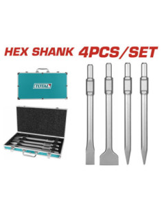 SET 04PCS BURIN HEXAGONAL TAC0304375 2