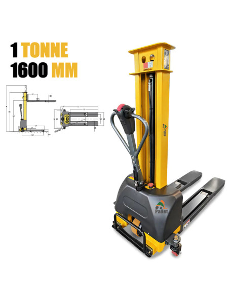 GERBEUR AUTO-ELEVATEUR ELEC 1TX1,6M