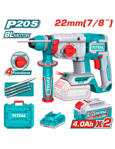MARTEAU PERFORATEUR 20V 2.4AH/CH TRHLI212282