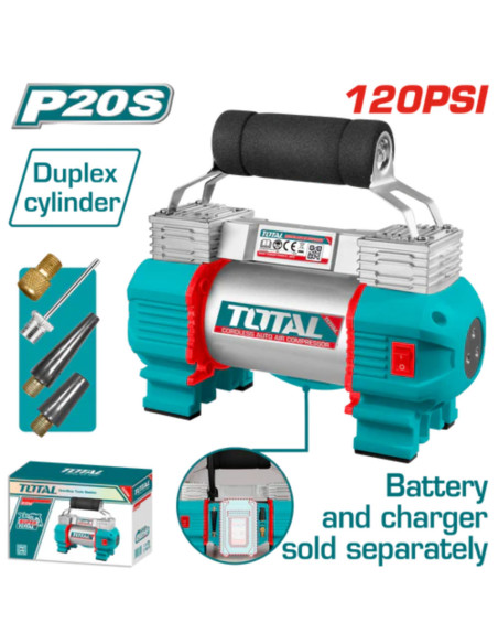 COMPRESSEUR PORTATIF 20V 2AH TACLI2026