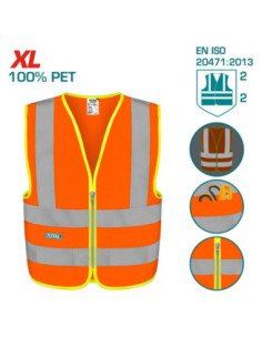 GILET DE SÉCURITÉ ORANGE TSP62XL