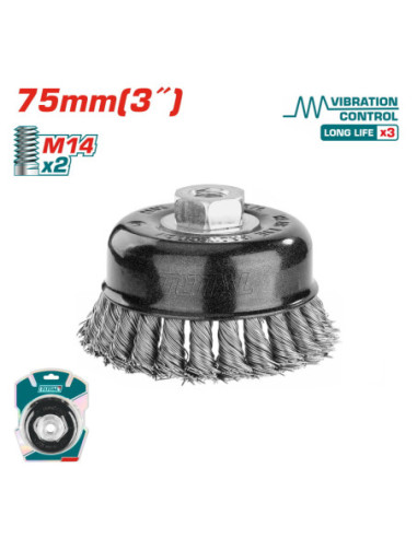BROSSE TORSADÉE 75MM TAC32035
