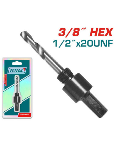 ARBRE SCIE A CLOCHE HEXAGONAL 3/8" TAC4201