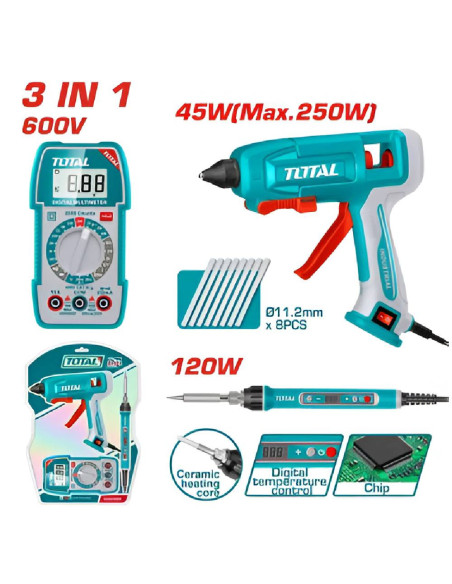 KIT MULTITOOLS ÉLECTRONIQUE 3 EN 1 TTCK250716