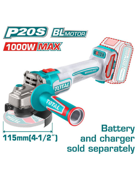 MEULEUSE 115 20V 4AH S/BAT TAGLI27153