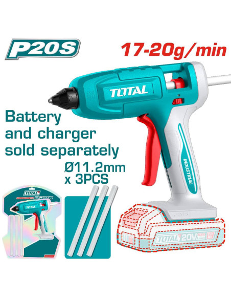 PISTOLET À COLLER 20V 2AH S/B TGGLI2003