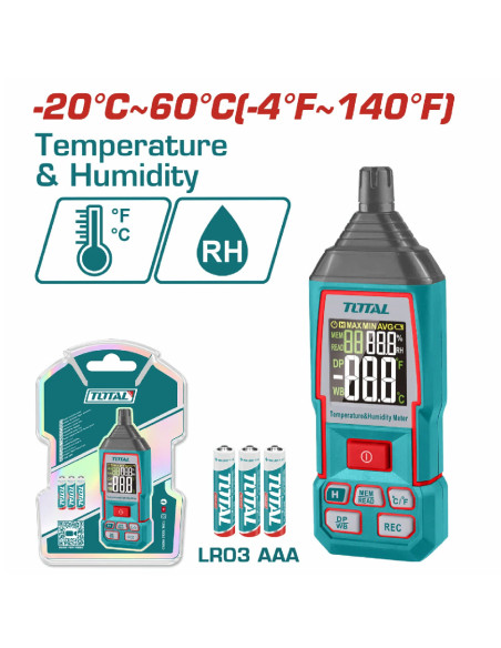 THERMO-HYGROMETRE NUMERIQUE TETHT031